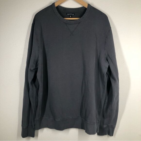 J. Crew Mercantile Gray Sunwashed Crewneck Sweatshirt Men’s XL Style #E7977 - Picture 1 of 6